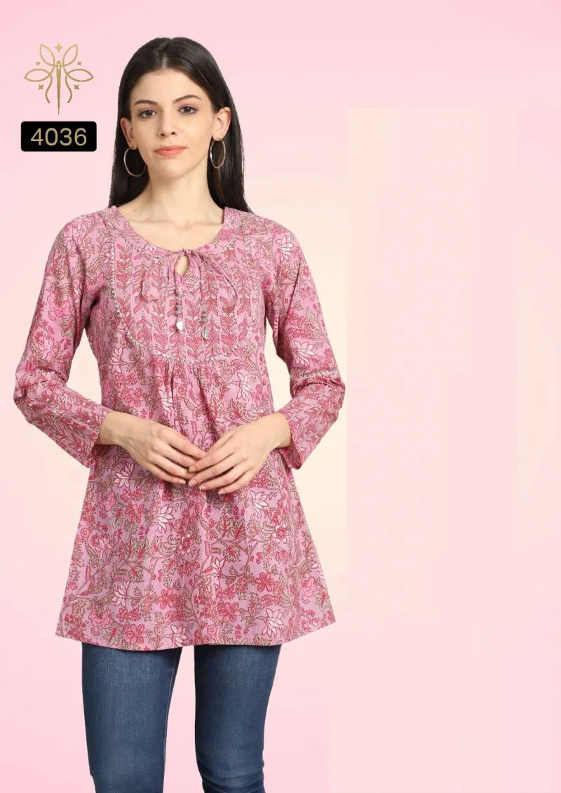 Trendy Maayra Cotton Printed Western Tops Wholesalers In Delhi
