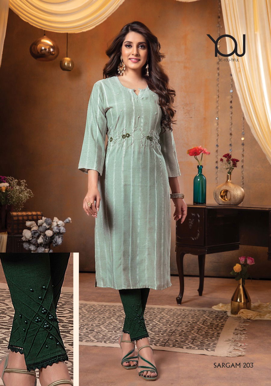 Wanna Sargam 2 Latest Ethnic Wear Viscose Fancy Kurti With Bottom Collection