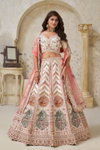 Cream Colour Silk With Designer Lahenga With Blouse Dupatta Wholesale Market In Surat KF 2112