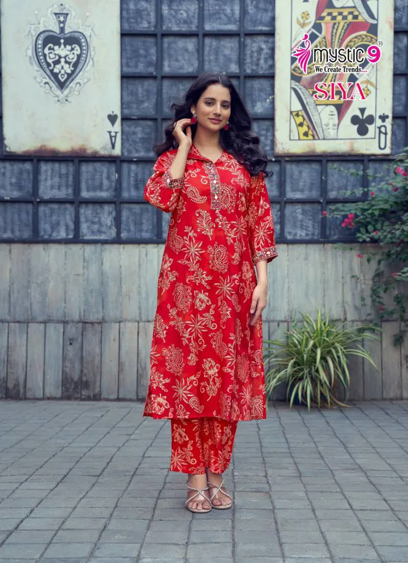 Siya Vol 1 By Mystic 9 Roman Silk Kurti With Bottom Wholesale Market In Surat
