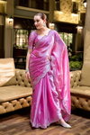 Meera 302 Embroidery Worked Fancy Shimmer Chiffon Saree Orders In India