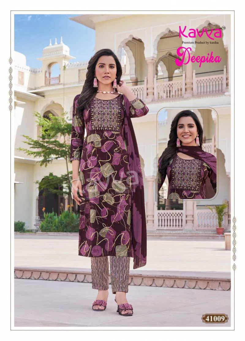Deepika Vol 41 By Kavya Straight Kurti With Bottom Dupatta Suppliers In India