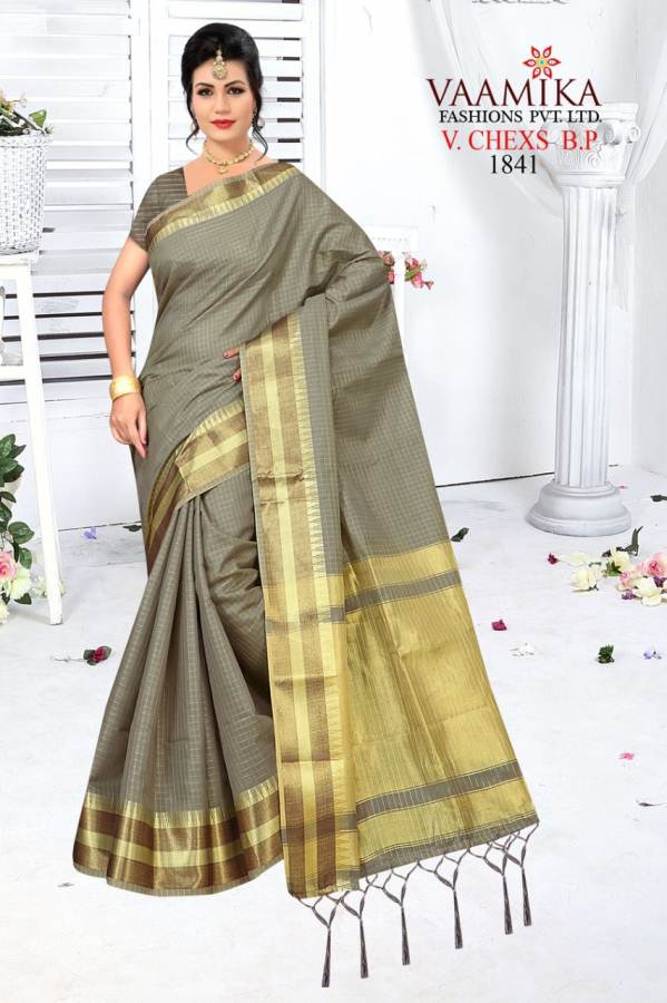 Vaamika V Chex Latest Collection Of Daily Wear Party Wear Stylish Saree Having Beautiful Border 