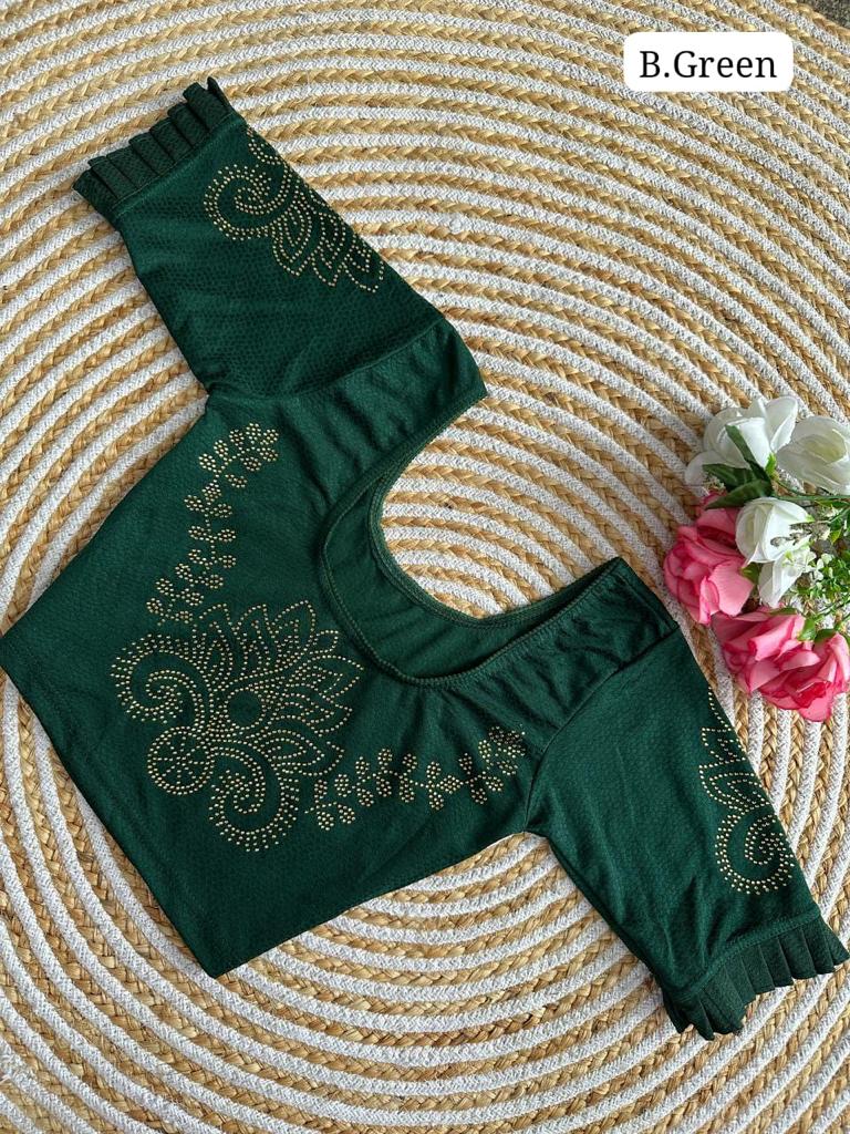 Puspha By Ruhi Designer Swarovski Diamond Blouse Catalog
