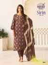 Sirin Vol 9 By Radhika Vertican Foil Printed Kurti With Bottom Dupatta