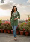 Naisha K 378 Vol 2 Cotton Flax Embroidery Casual Wear Top Online Wholesale