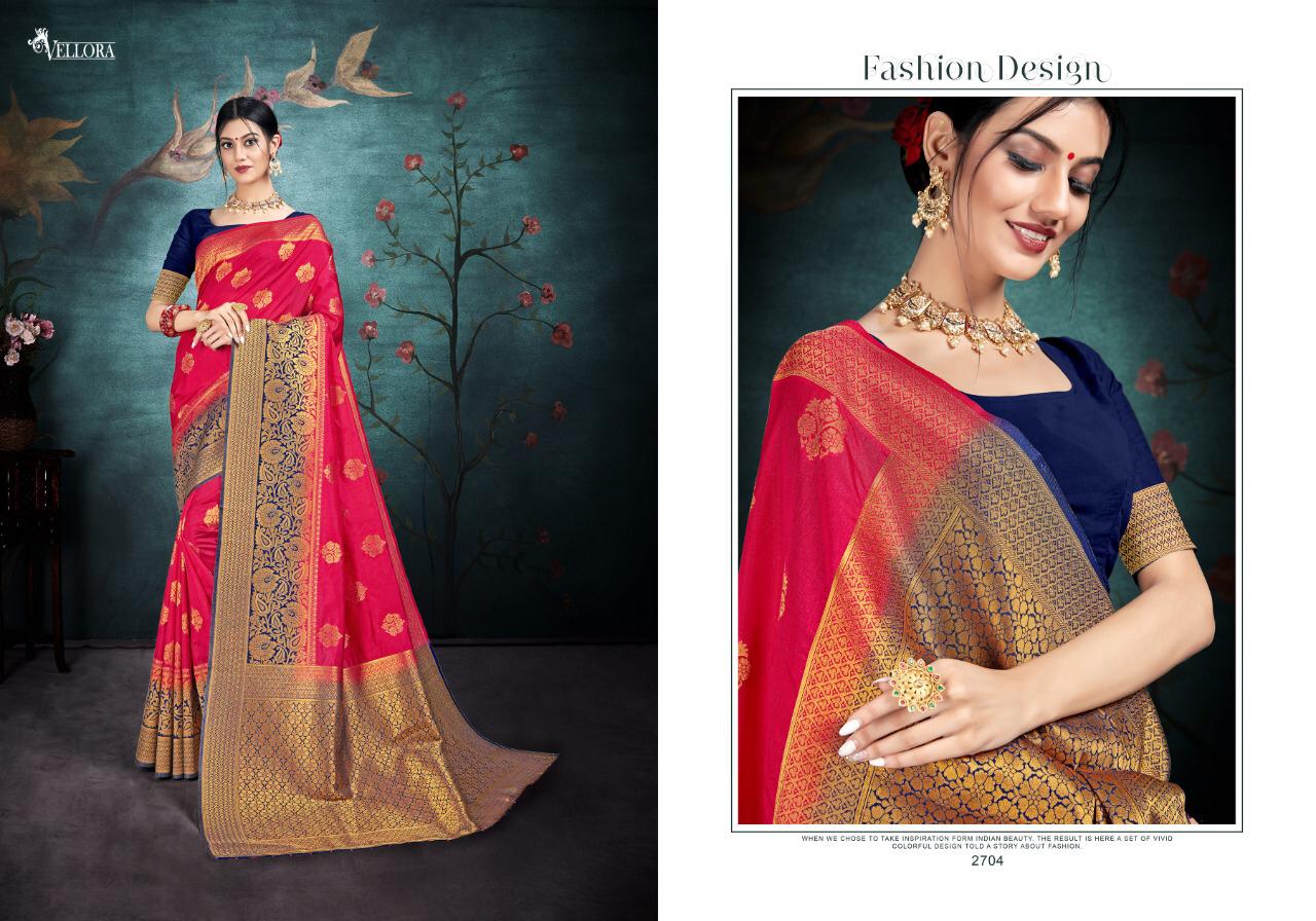 Vellora Vol 17 New Launch Of Latest Party Wear Wedding Wear Banarasi Silk Saree Collection 