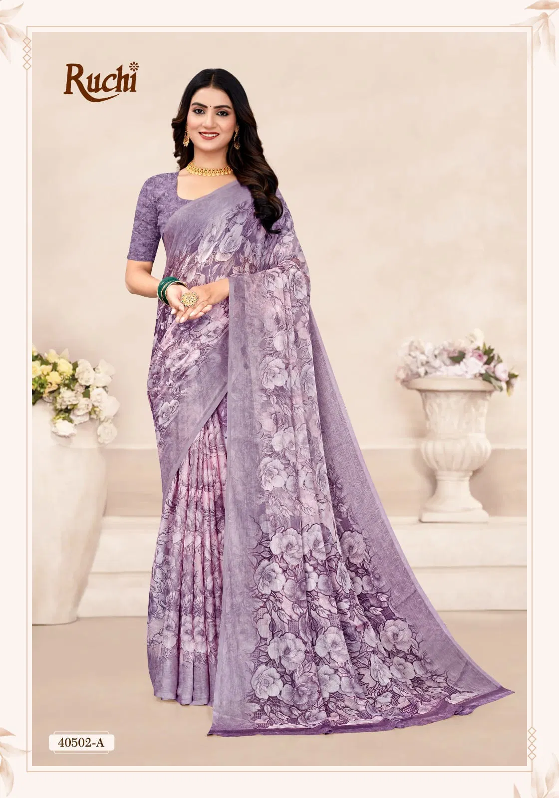 Star Chiffon 196 By Ruchi Printed Chiffon Daily Wear Saree Exporters In India