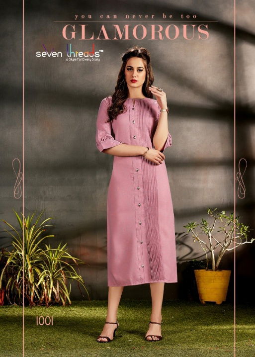 Seven Threads Rutba New Designer Straight Cut Long Kurtis Collection 