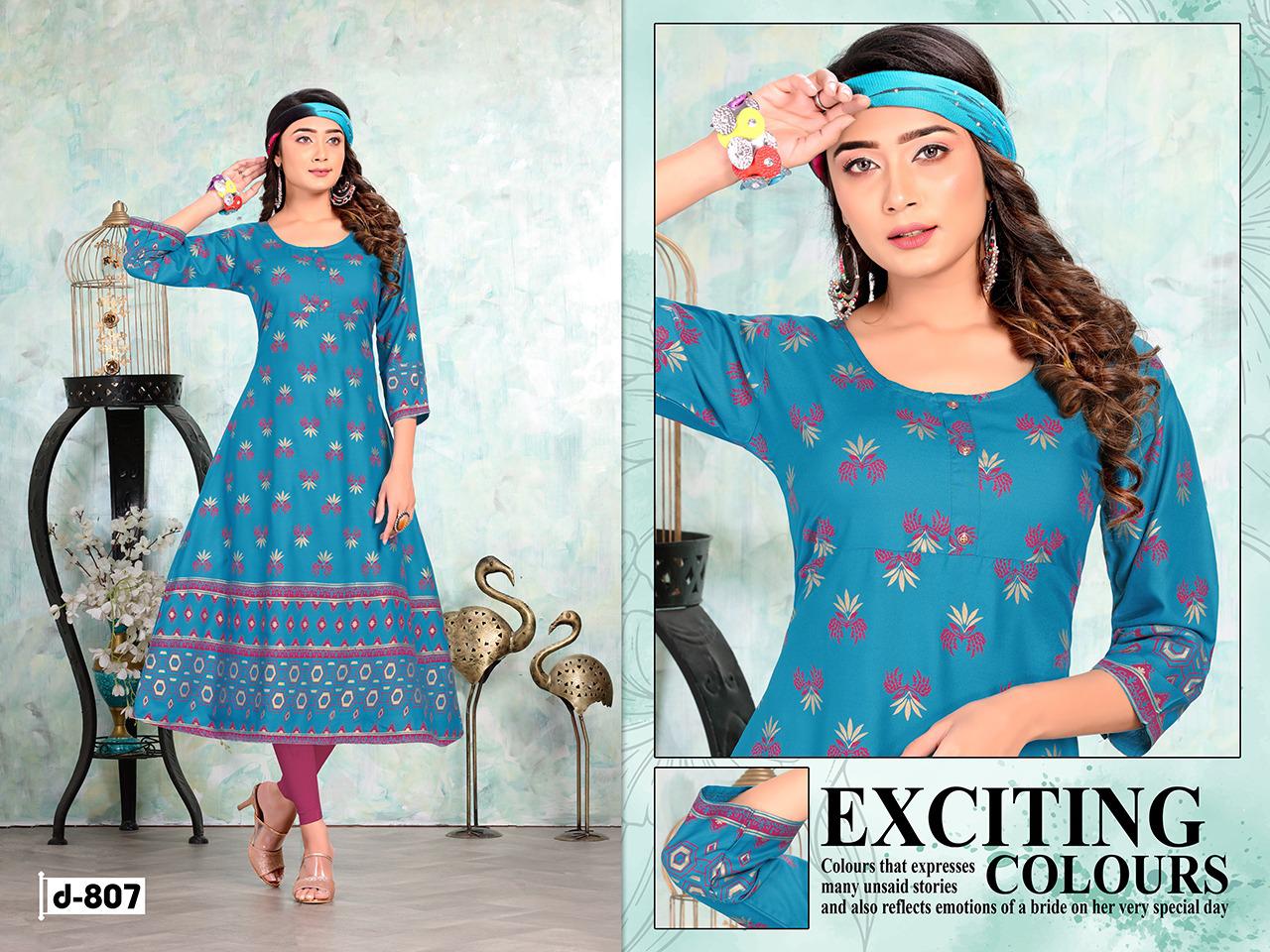 TRENDY Eclairs vol 2 Latest Fancy Designer Heavy Casual Wear Rayon Printed Stylish Kurti Collection