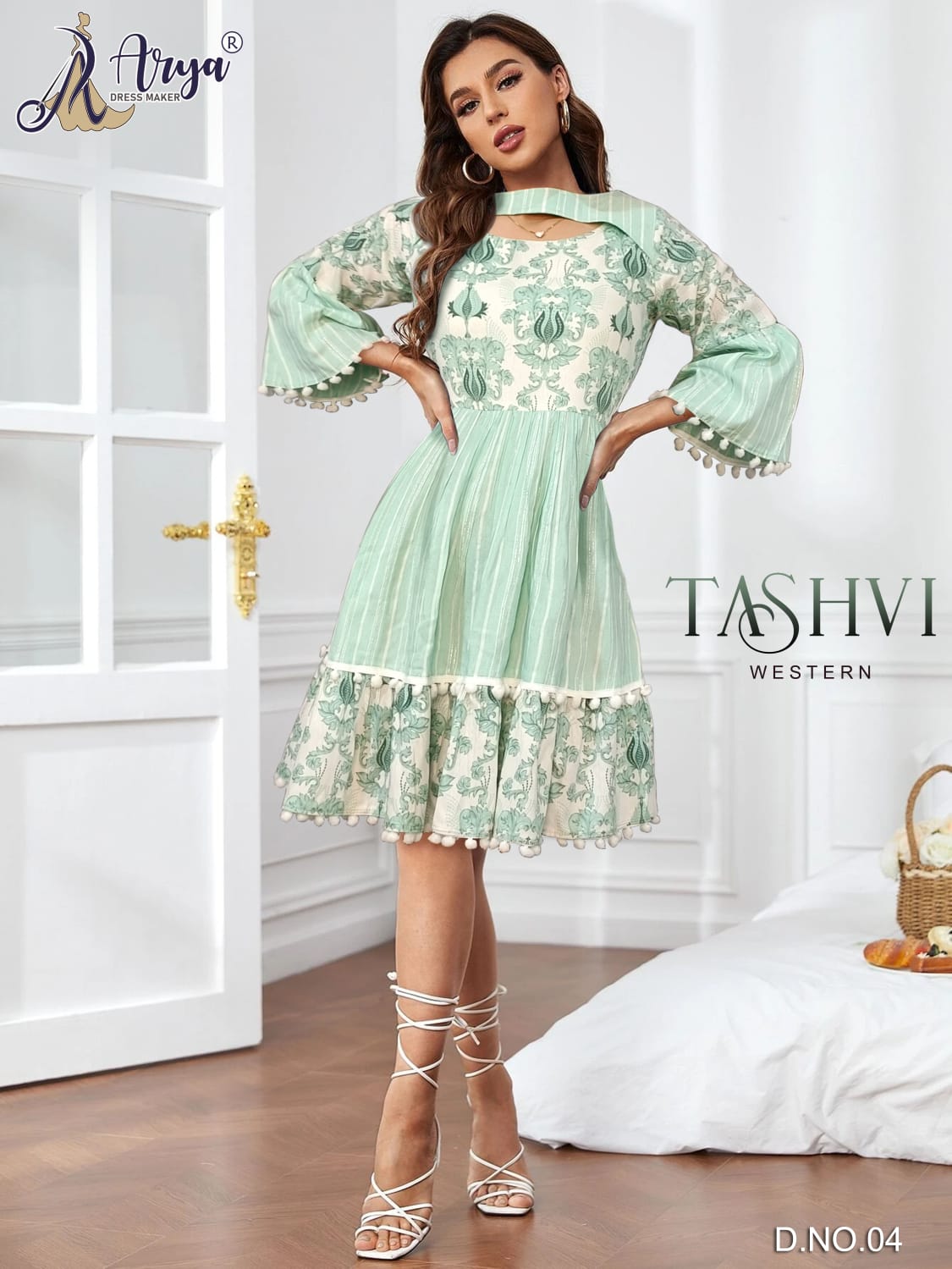Tashvi By Arya Dress Maker Rayon Western Kurti Catalog