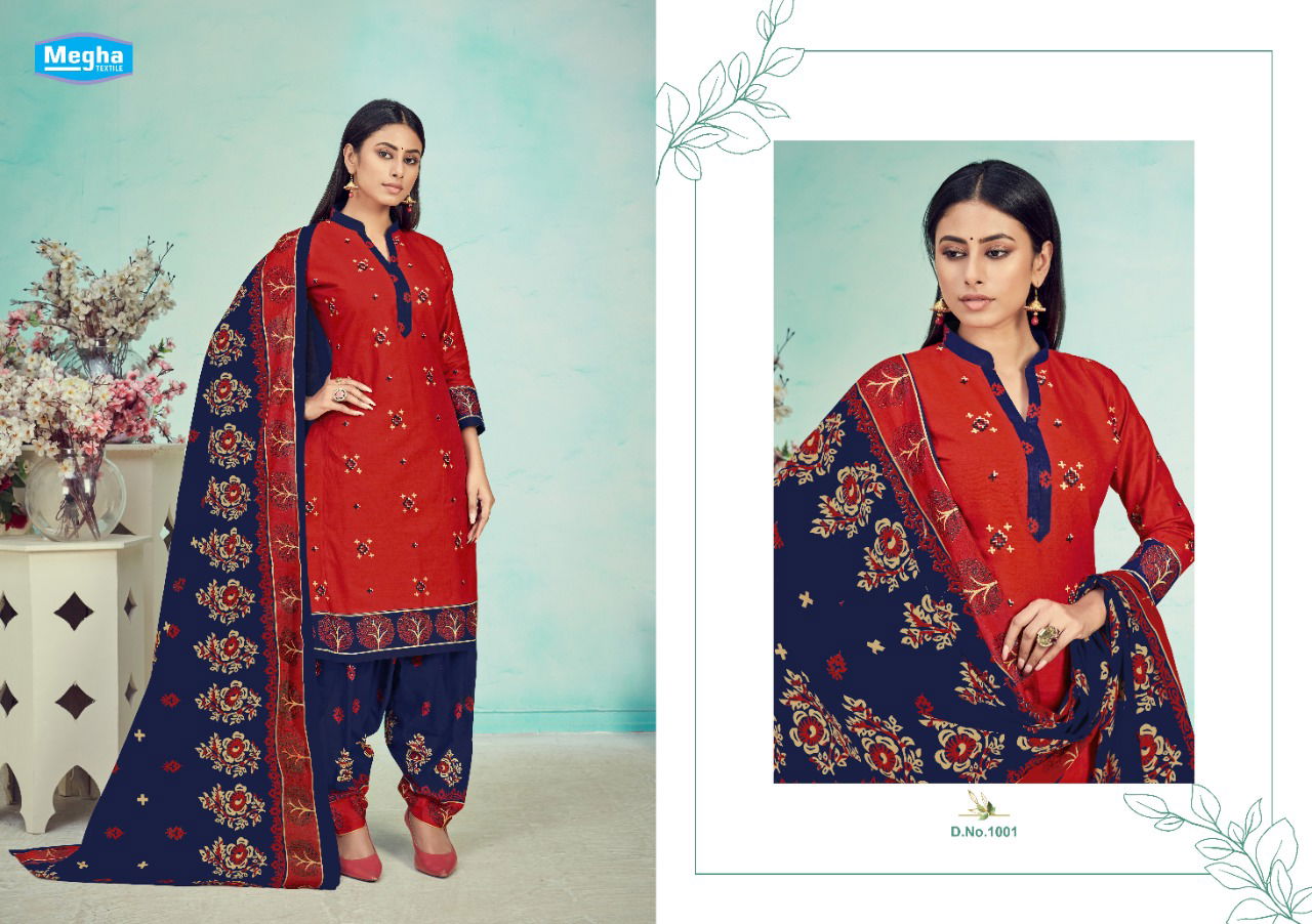 Megha Panghat Vol 1 Exclusive Pure Cotton Printed Casual Wear Dress Material Collection 