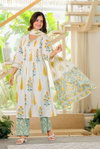 Naisha K 261 Cotton Printed Kurti With Bottom Dupatta Wholesale In India