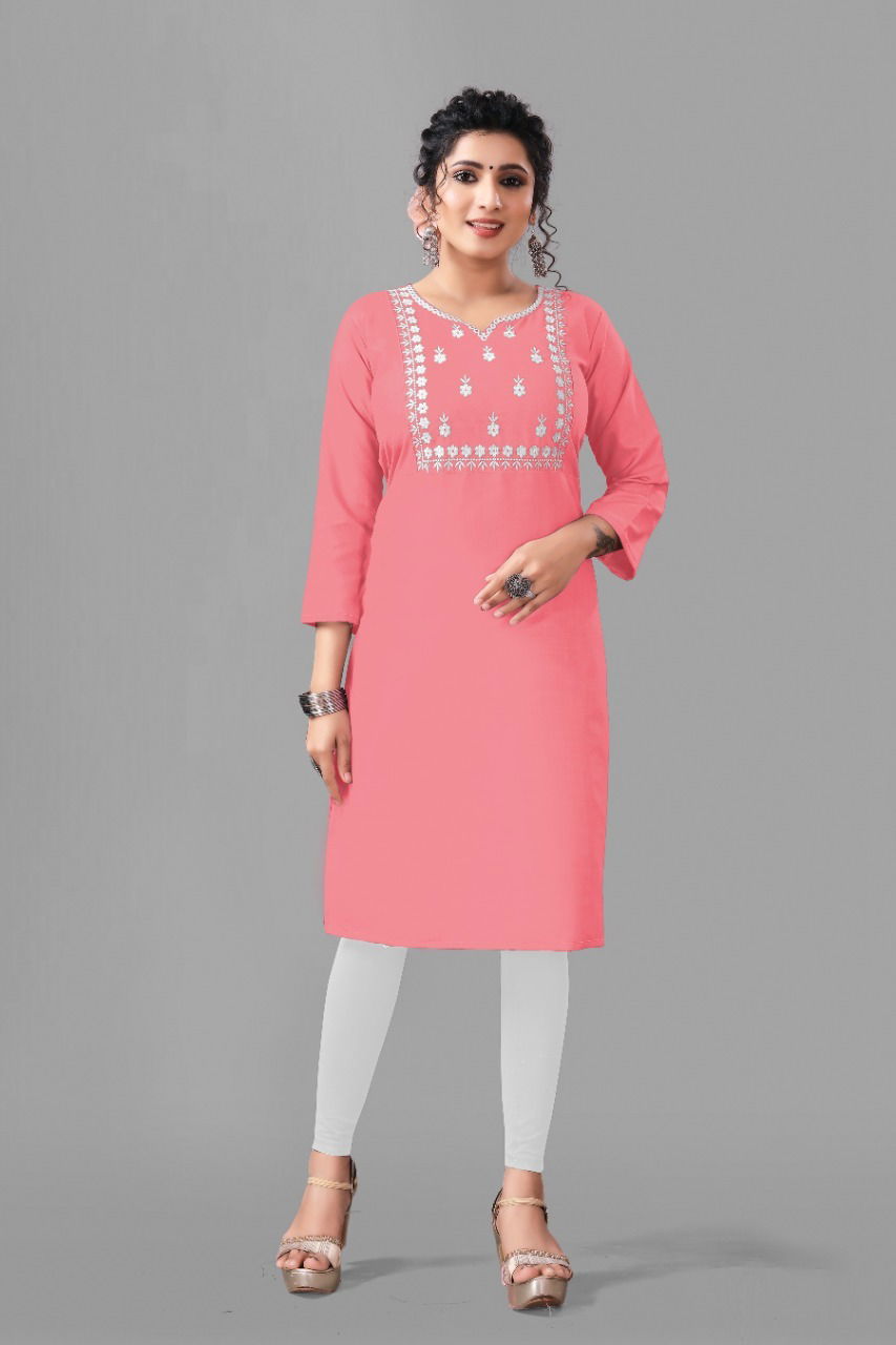 Kiwi Cotton Bland Kurti Catalog