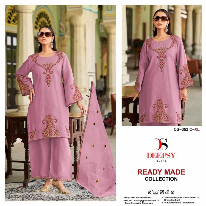 Deepsy Cs 352 Roman Silk Pakistani Readymade Suits Wholesalers In Delhi