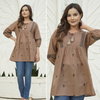 Naisha K 239 A Line Embroidery Printed Top Suppliers In India