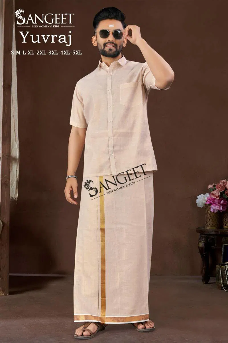 Sangeet Yuvraj Mens Silk Shirt With Vesti Bulk Orders In India