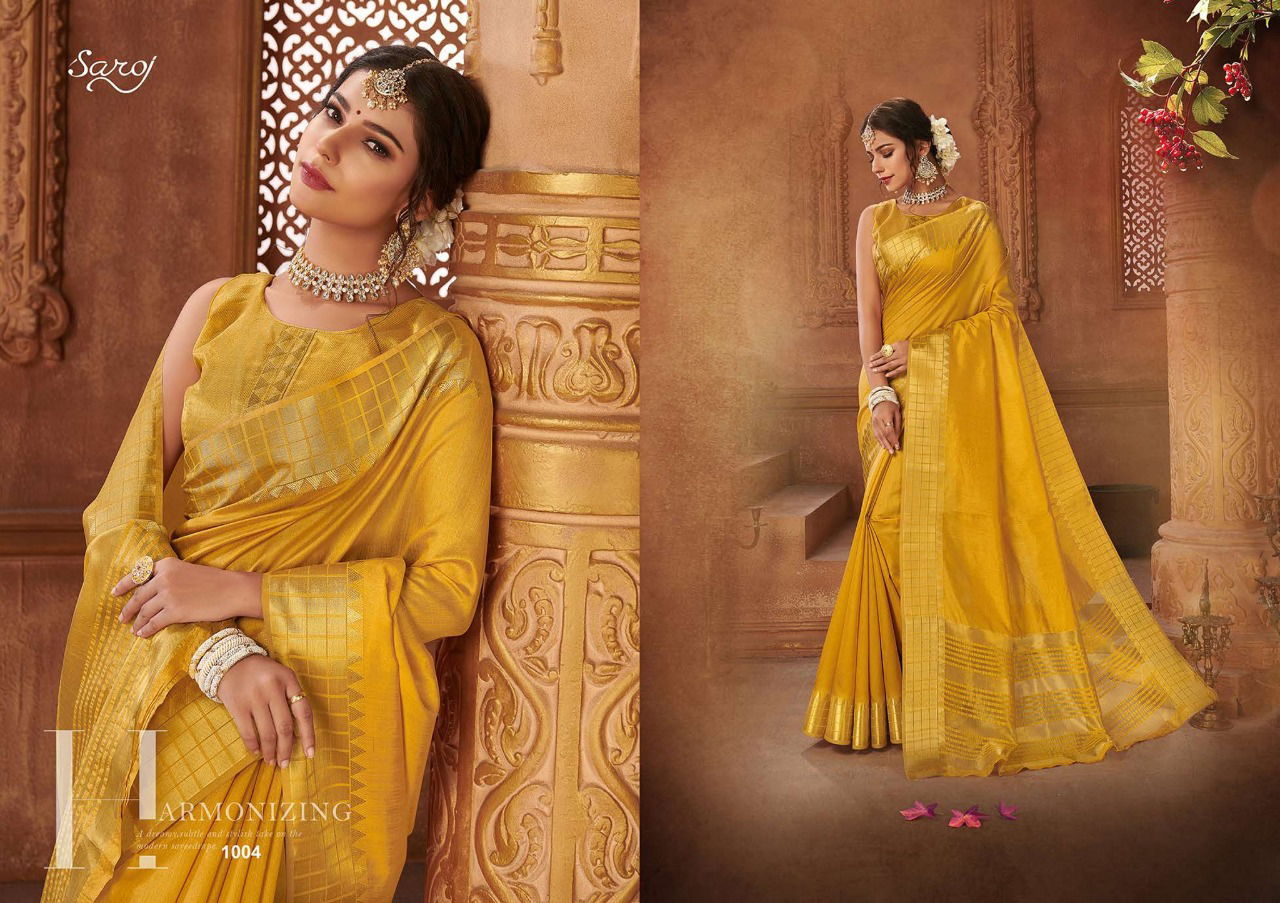 Saroj Madhuvan Wedding Wear Designer Cotton Party Wear Saree Collections