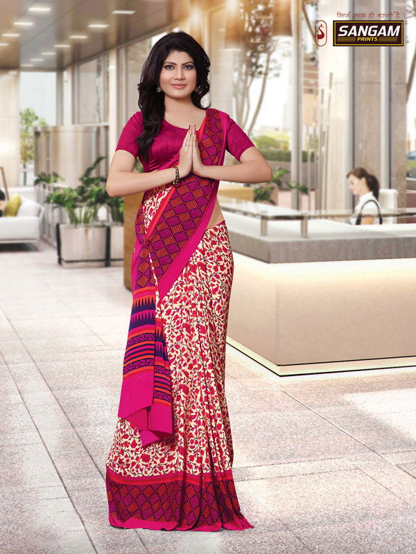 Sangam Kimora vol 1 Printed Uniform Latest Exclusive Pure Linen Casual Wear Saree Collection