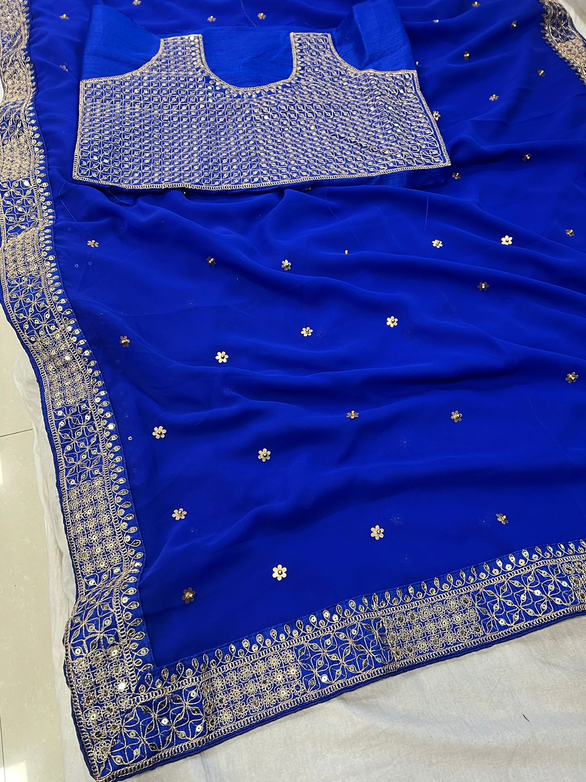 BT 381 Heavy Georgette Designer Sarees Wholesale Market In Surat