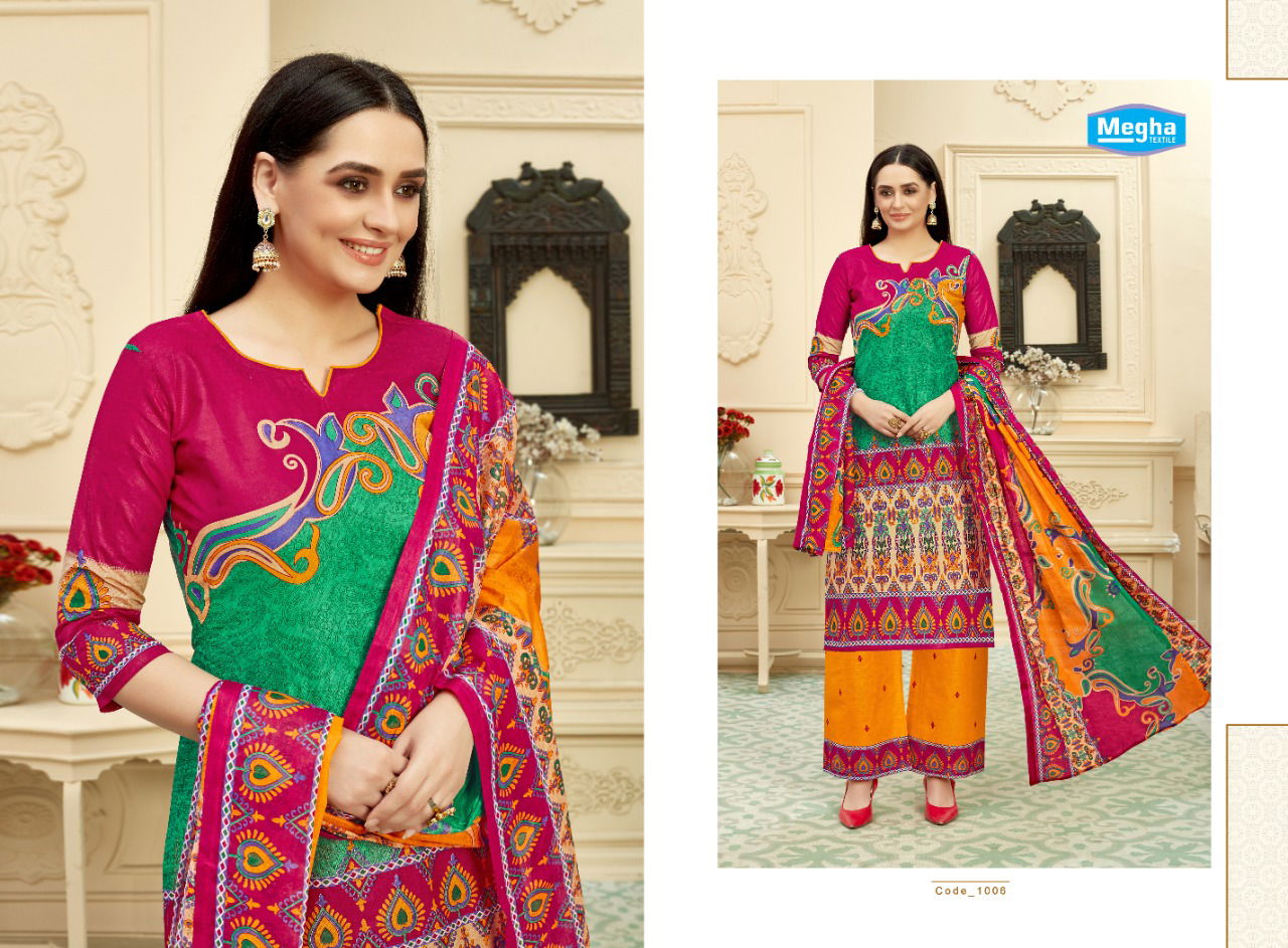 Megha Mirza Sahiba 2 Latest fancy Regular Casual Wear Pure Printed Cotton Collection
