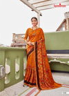Kalista Falak Causal Daily Wear Vichitra Silk Printed Designer Saree Collection
