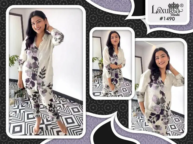 Laxuria Trendz 1490 Georgette Printed Co Ord Set Bulk Orders In India