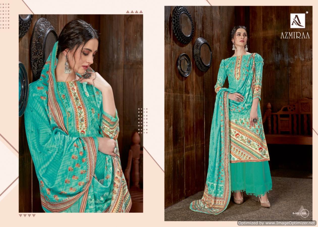 Alok Azmiraa Latest Designer Degital Printed Pure Wool Pashmina Dress Material 