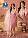 Khyati By Kaya Roman Shimmer Wholesale Kurti With Bottom Dupatta In India
