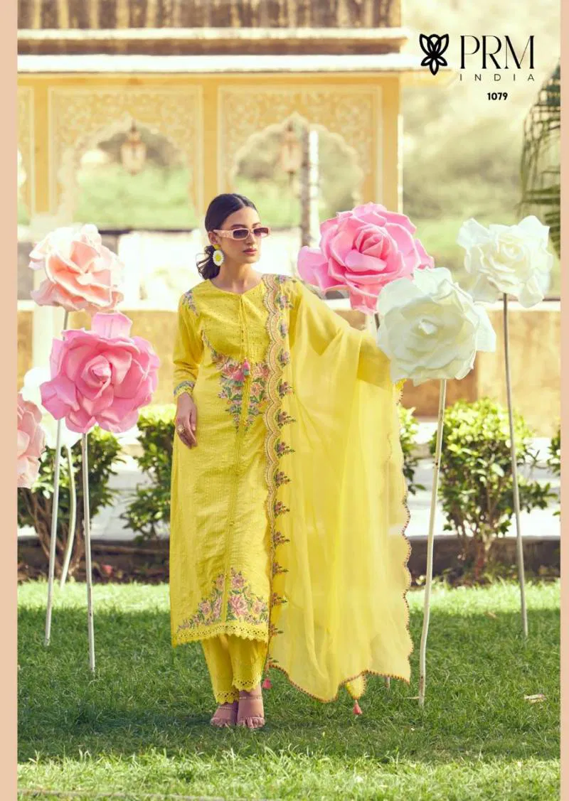 Eden Rose By Prm Cotton Embroidered Salwar Kameez Wholesale Suppliers In India