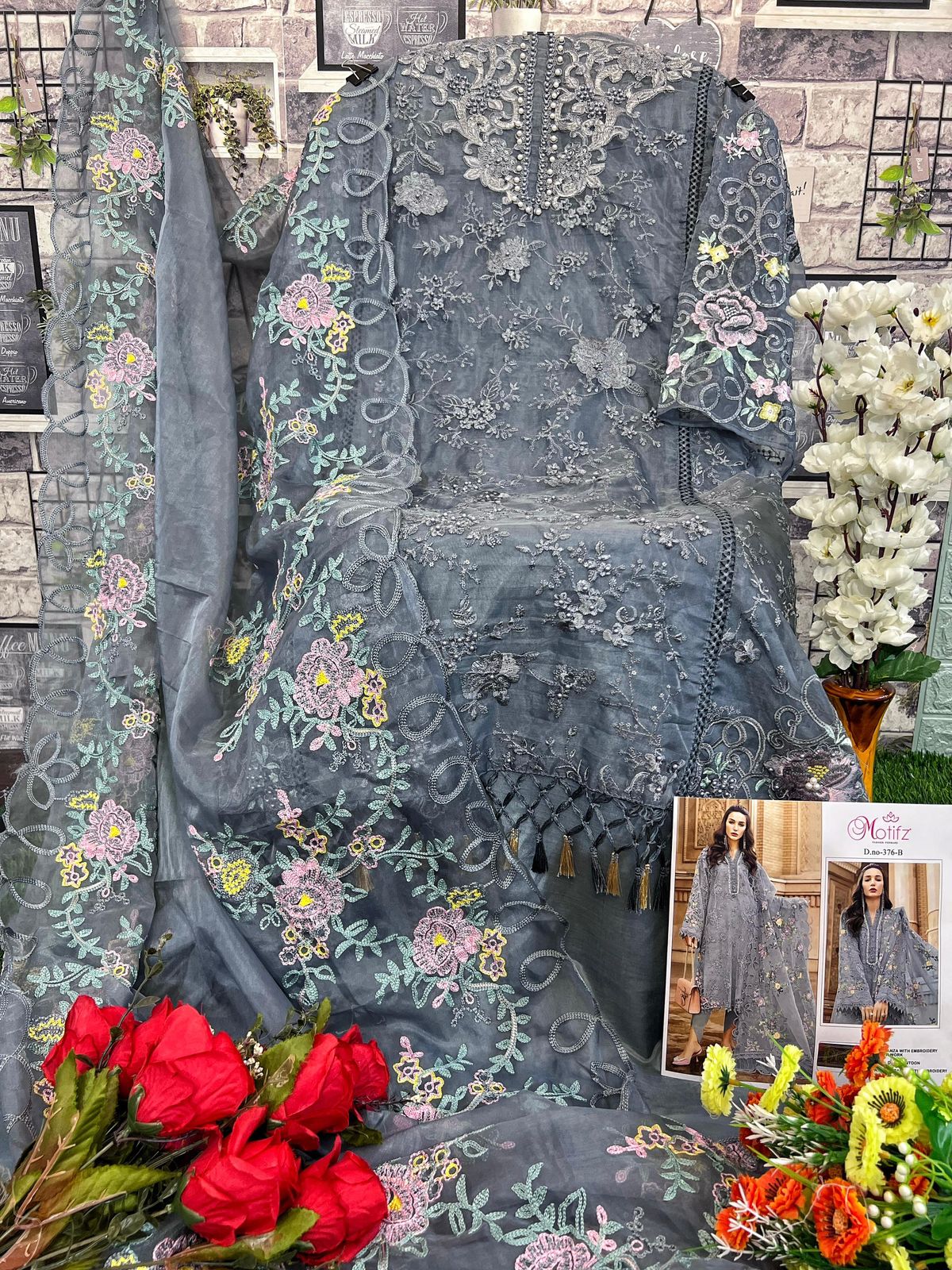 376 Organza Designer Pakistani Suits Catalog