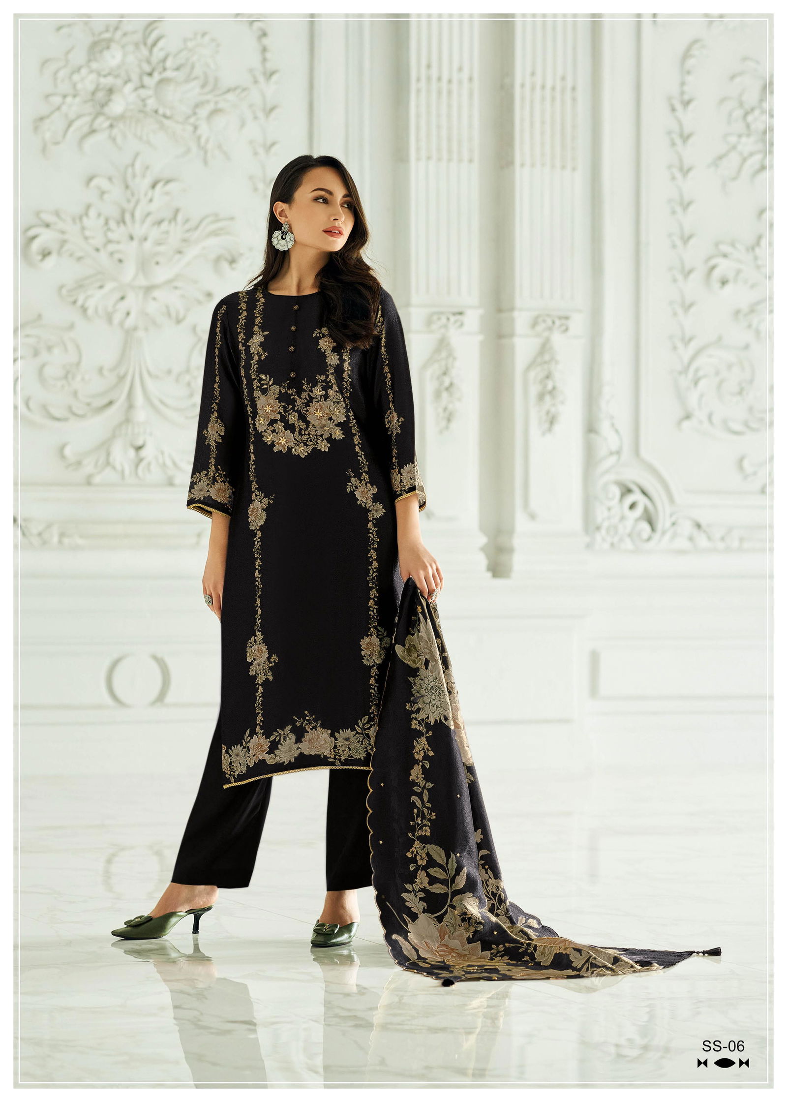 Shirish By Varsha Viscose Muslin Printed Salwar Suits Wholesale In India