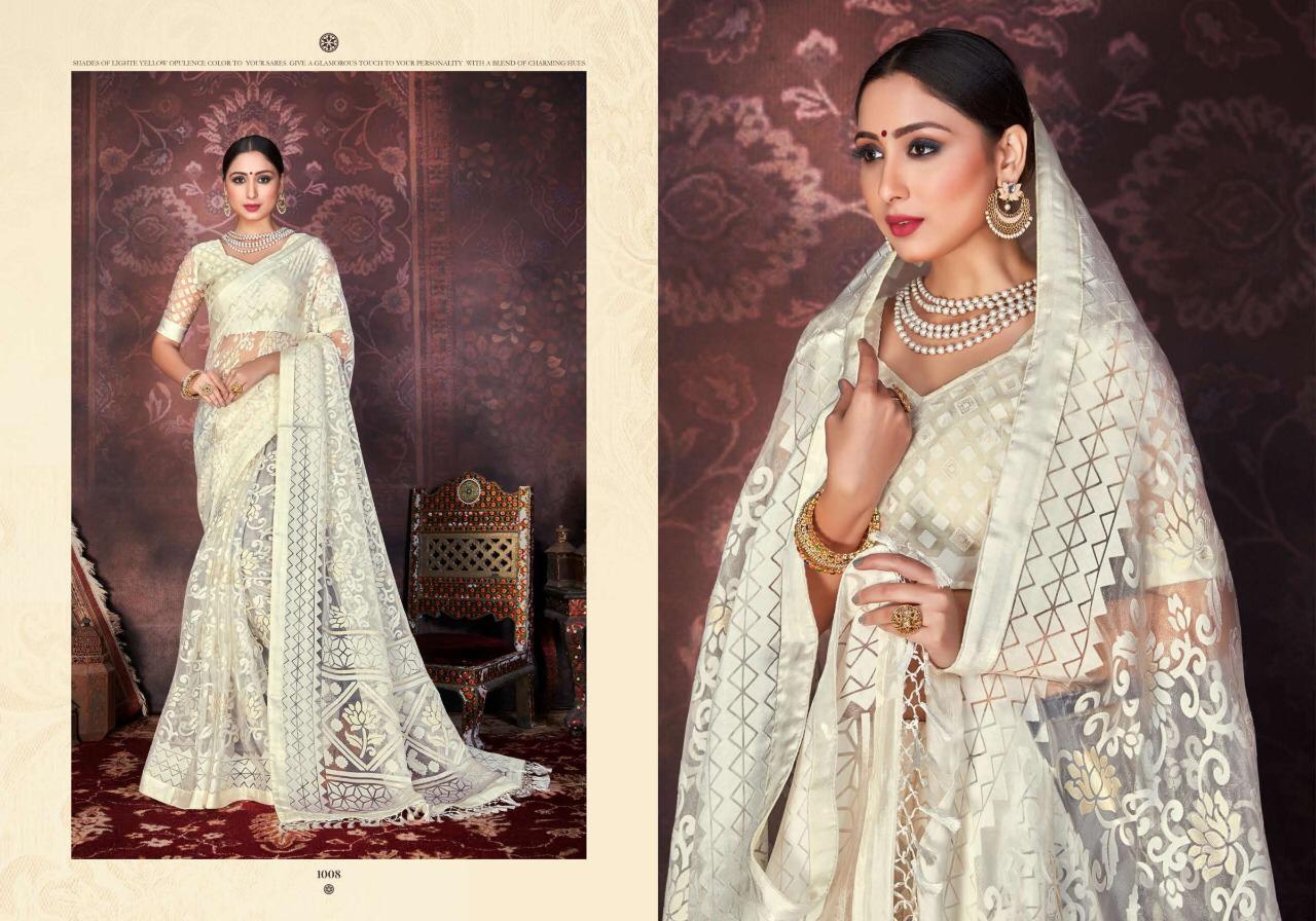 SHUBH SHREE STELLA Latest Heavy Designer Wedding Wear Orgenza Sartin Brasso with Dispro and foil with Jhalar