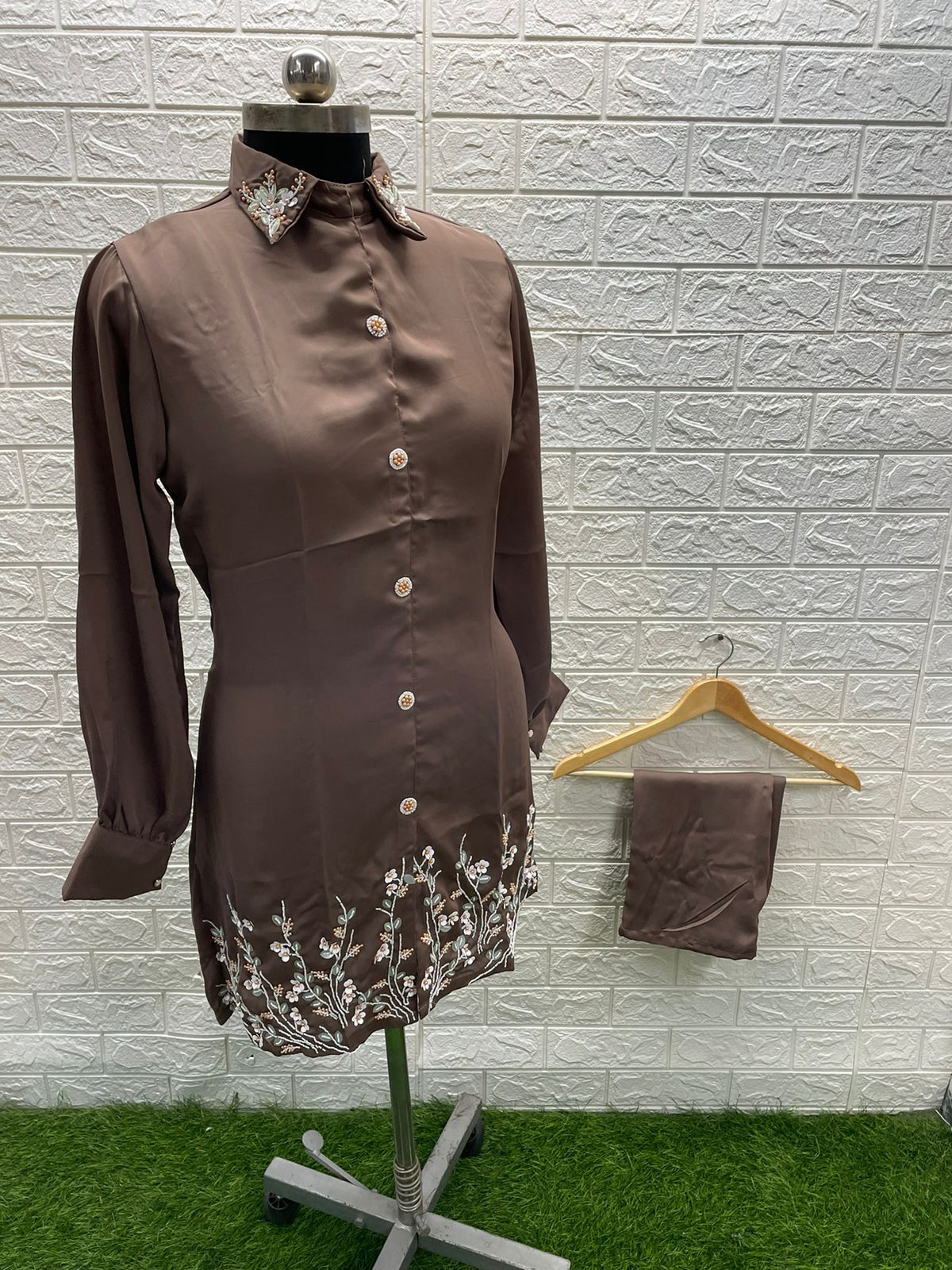 ZS 1148 Western Stain Short Kurti With Bottom Catalog