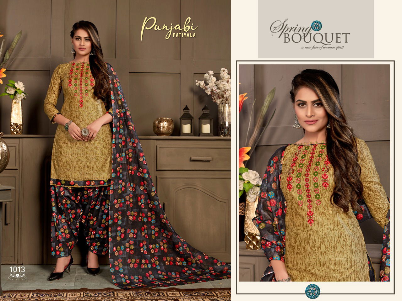 Ganesha Punjabi Patiyala 1 Latest Collection Of Ready Made Daily Wear Printed Cotton Salwar Kameez 