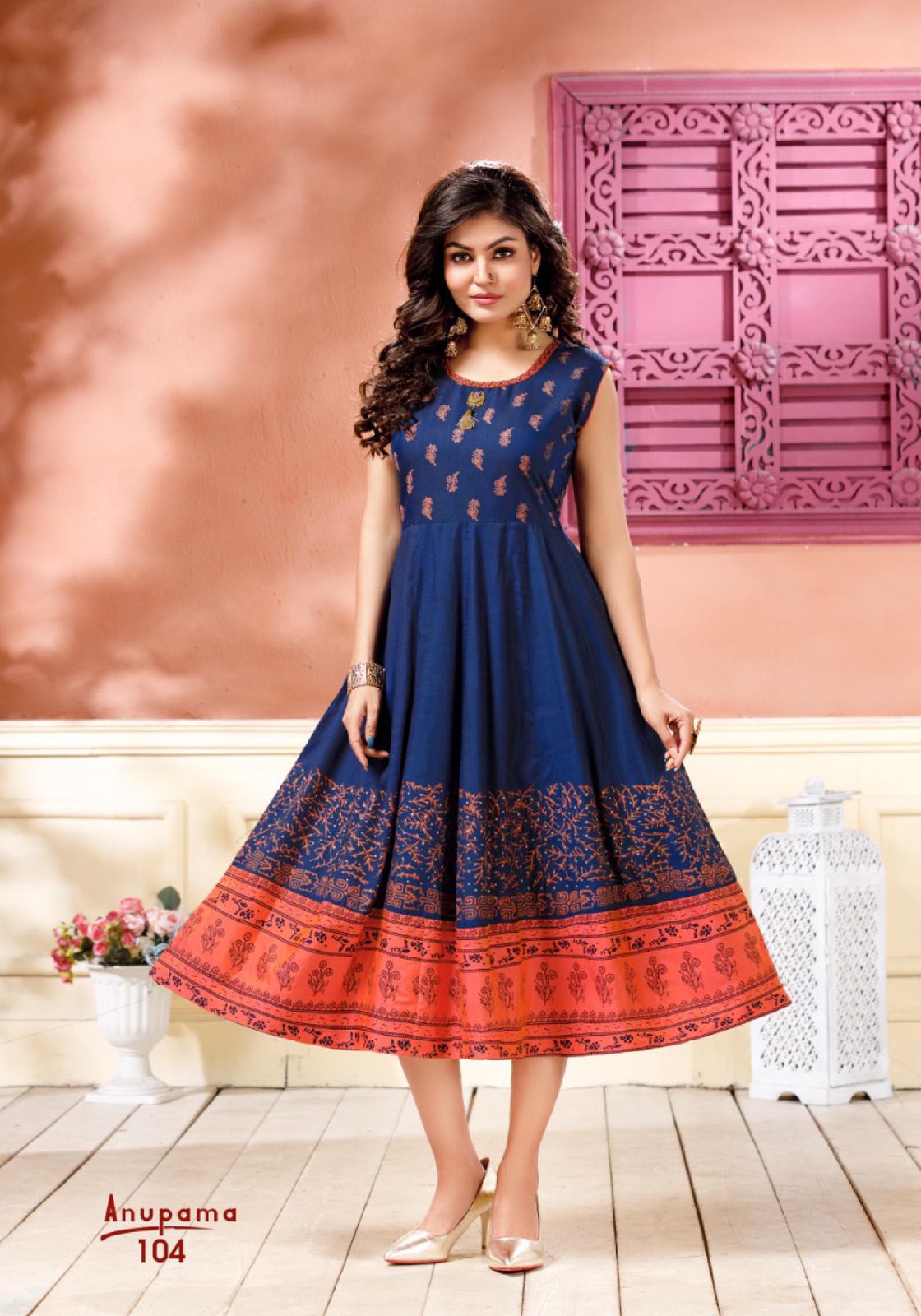 Anupama Ethnic Wear Fancy Designer Rayon Latest Anarkali Kurti Collection