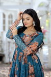 KA 1041 Faux Georgette Printed Readymade Gown Exporters In India