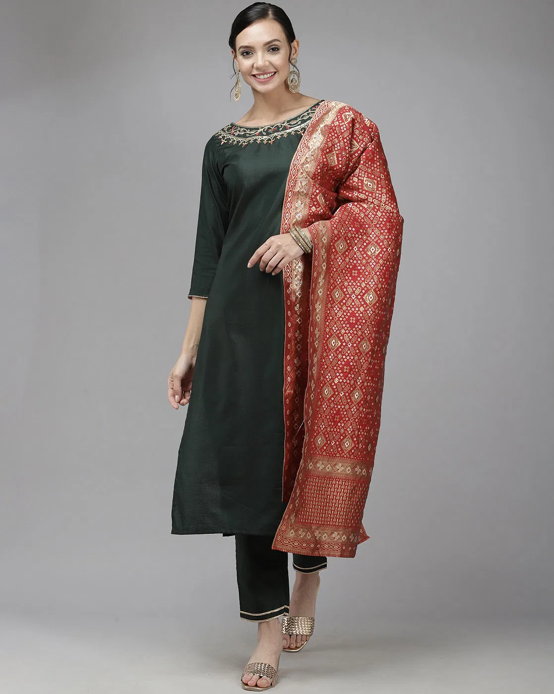 Indo Era 49 Classic New Ethnic Wear Kurti With Bottom And Dupatta Readymade Collection
