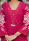 Naisha K 332 Cotton Applic Work Casual Wear Kurti With Bottom Dupatta Bulk Orders In India