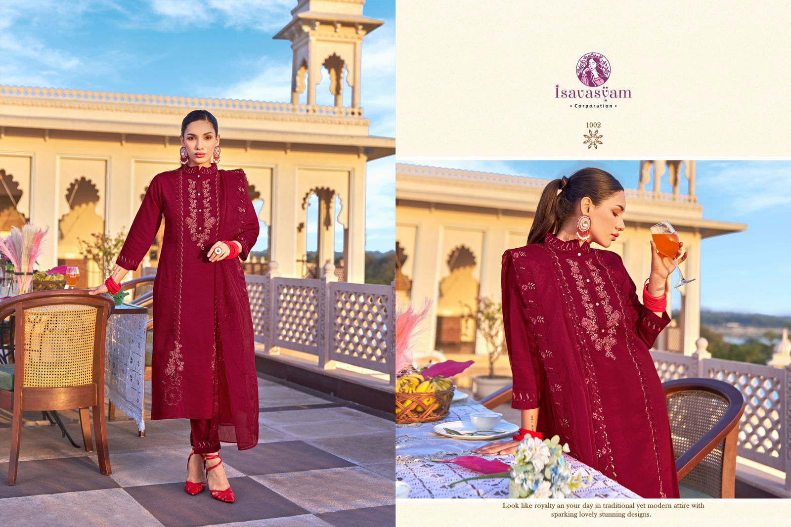 Armani By Isavasyam 1001 To 1006 Series Wholesale Kurti With Bottom Dupatta in India