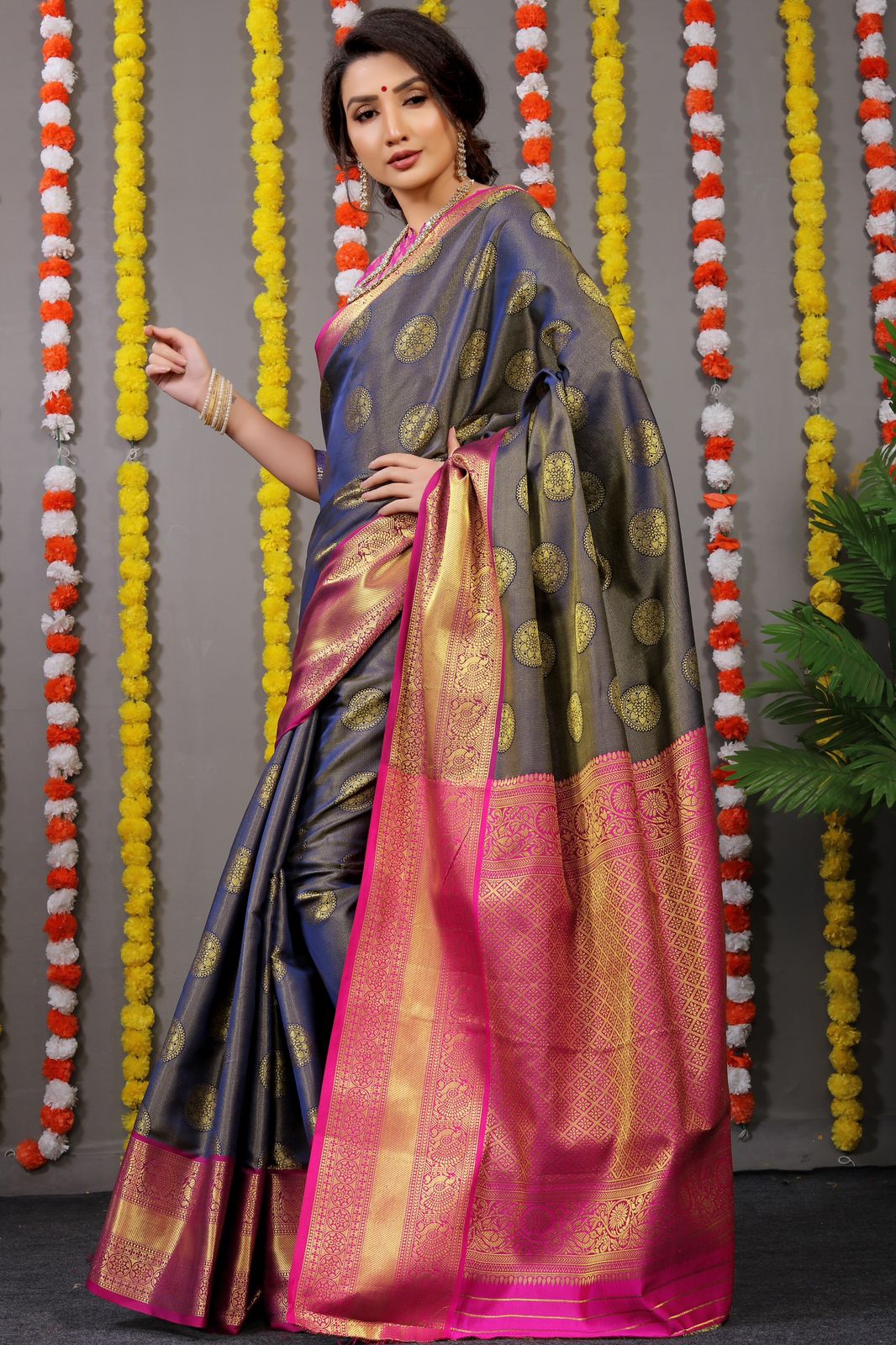 MS New Gola Tissue Kanchipuram Silk Designer Sarees Catalog
