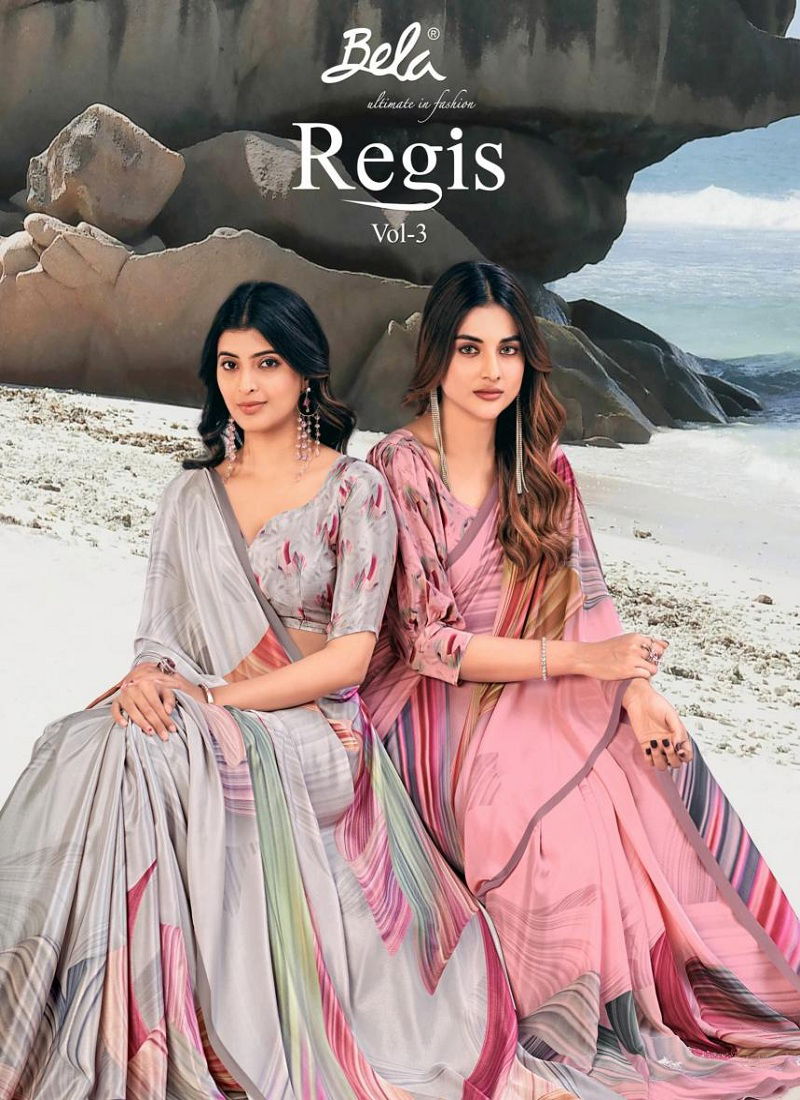 Regis Vol 3 By Bela Silk Crepe Saree Wholesale Clothing Distributors In India
