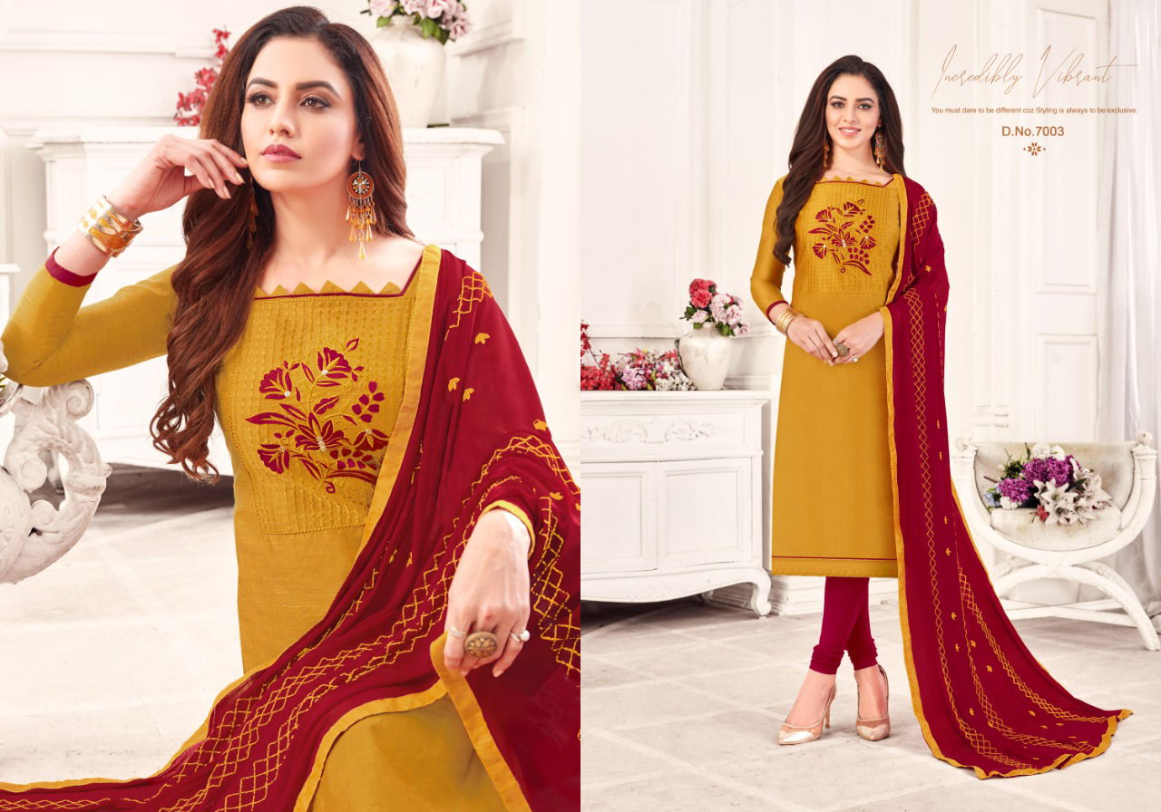Ff Anokhi Latest Fancy Casual Wear jharna silk Churidar Dress Materials Collection
