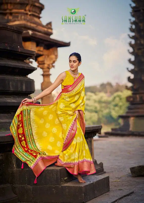 Bunai Ki Kahani By Sanskar Dola Online Casual Wear Saree Wholesale 