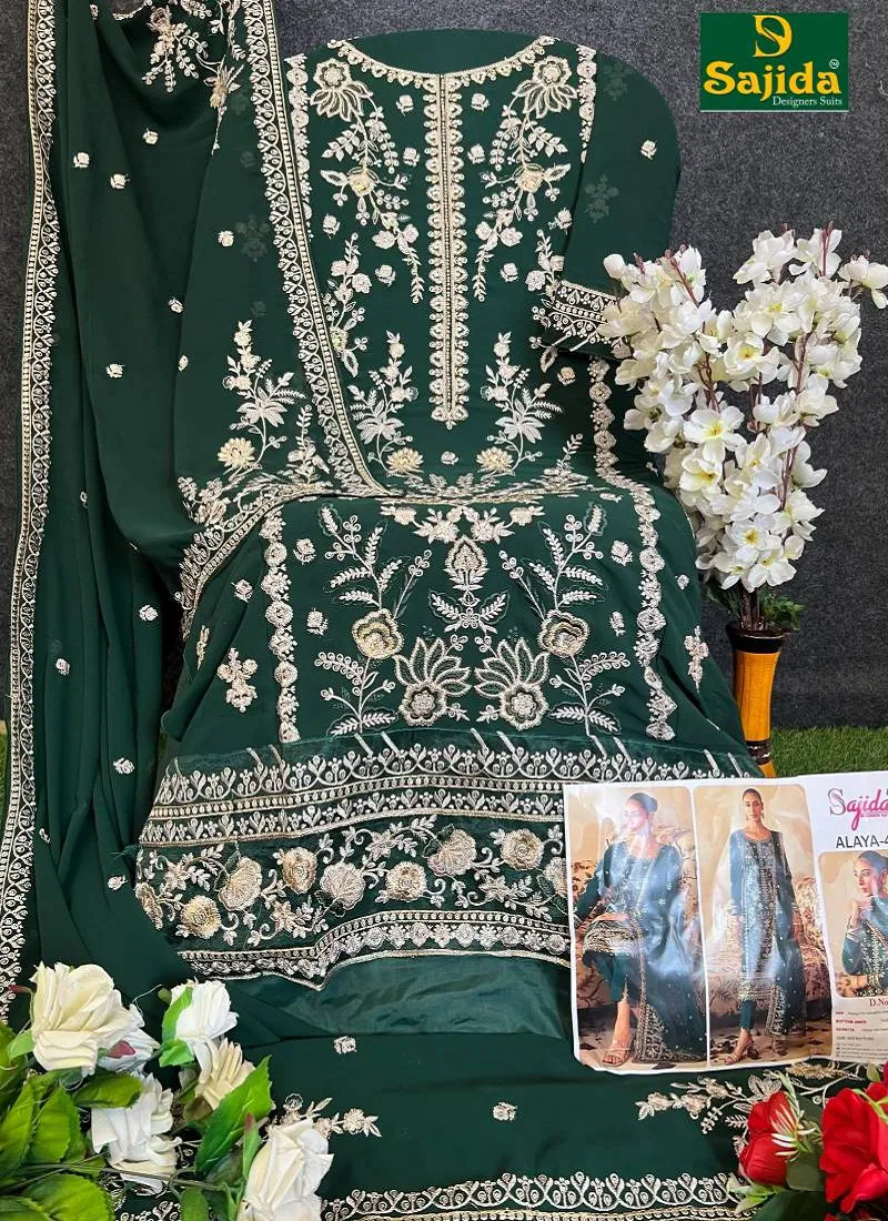 Alaya 4 By Sajida 1035 Georgette Pakistani Salwar Kameez Wholesale Suppliers In Mumbai