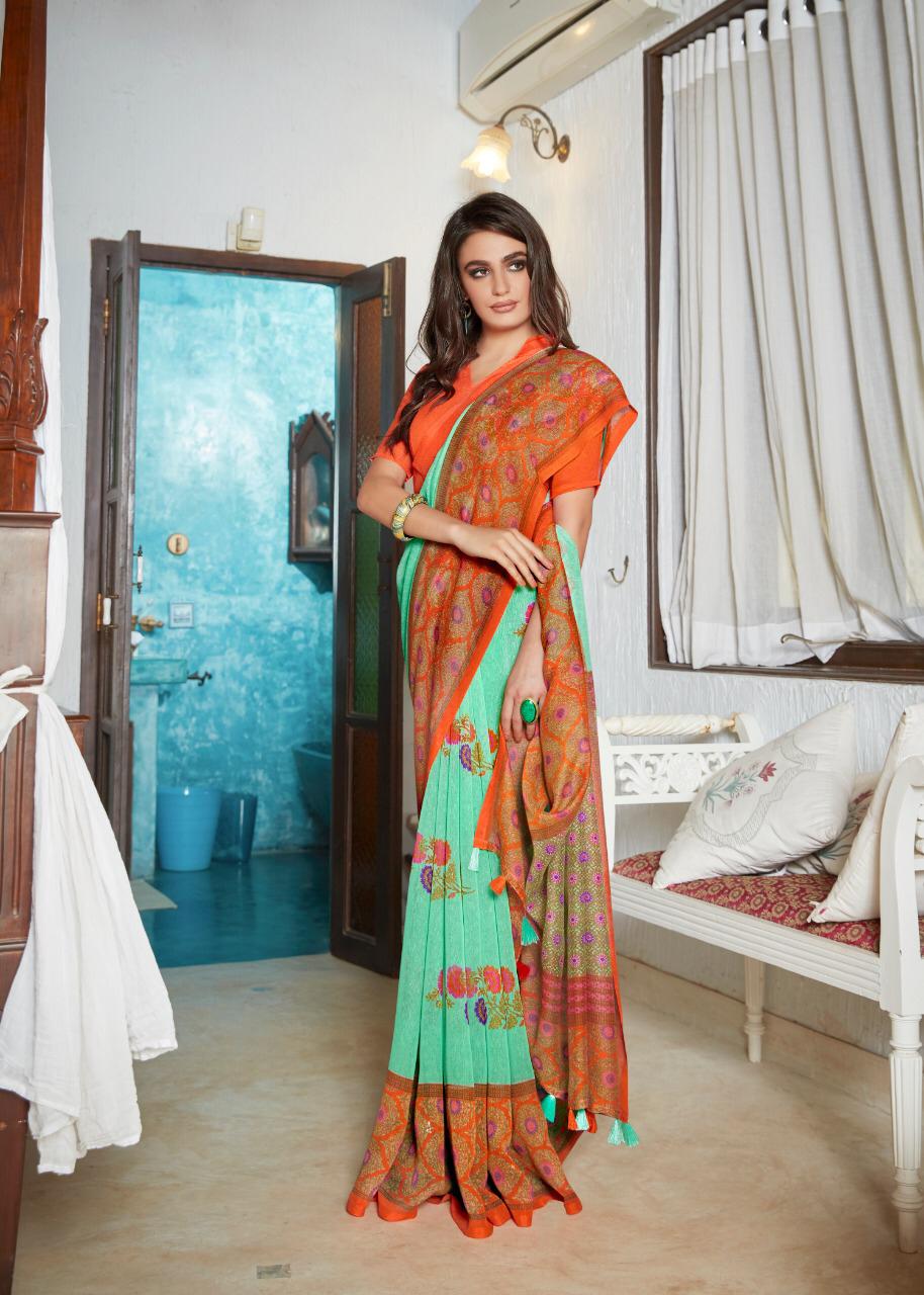 Siddharth Shinya Pattu Latest Designer Printed Saree Collection 