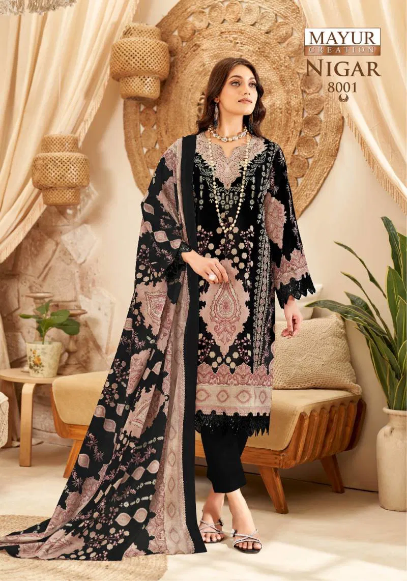 Nigar Vol 8 By Mayur Printed Dress Material Best Wholesale Shop N Surat