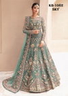 KB 1082 Colors Heavy butterfly Net Bridal Anarkali Gown With Dupatta Orders In India
