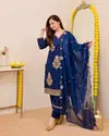KF 101 Kalaai Roman Silk Kurti With Bottom Dupatta

