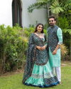 Love Birds Navaratri Special Girl Lehenga With Men Kurta Couple Combo Set Wholesale Shop In Surat